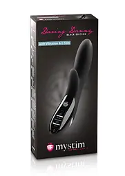 Вібратор-кролик Mystim Daring Danny 27 см чорний - мініатюра 4