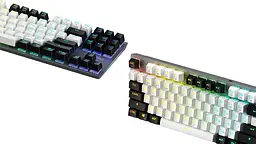 Клавіатура бездротова GamePro Genesis Joker Pro 87% Wireless/Bluetooth/USB Gray (MK124G Pro) - мініатюра 5