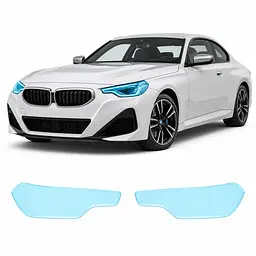Антигравійна захисна бронеплівка за лекалами для BMW 2 Series G42 2021- оптика (фари та ПТФ)