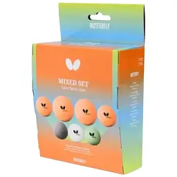 М'ячик для настільного тенісу Butterfly Fun Balls 7 шт. Mixed Pack (7012880) (932025)