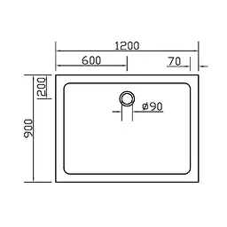 Душовий піддон Eger 120x90 см SMC 599-1290S - мініатюра 6