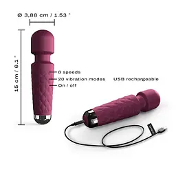 Мінівібромасажер Dorcel Wand Mini Wanderful Plum - мініатюра 2