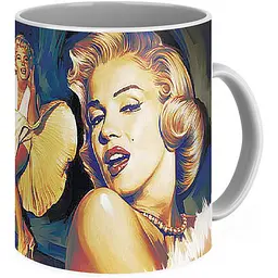 Кухоль GeekLand Marilyn Monroe Мерилін Монро арт ММ 01.01 330 мл білий - мініатюра 2