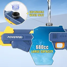 Акумуляторний водяний пістолет - бластер G492879-2303 650 мл до 9м 1200mAh - мініатюра 3