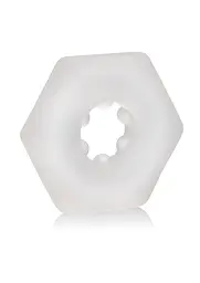 Ерекційне кільце CalExotics Sexagon Enhancer 4 см (прозорий) - мініатюра 8
