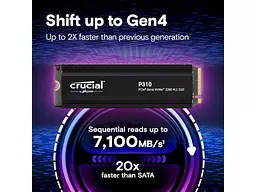 SSD накопичувач Crucial P310 2 TB для PS5 PCIe Gen4 NVMe M.2 2280 (CT2000P310SSD5) - мініатюра 3
