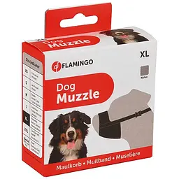 Flamingo Muzzle Nylon xl фламинго нейлон намордник для собак пород овчарка ротвейлер ньюфаундленд