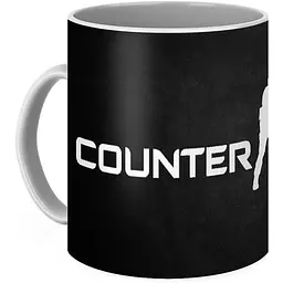 Кухоль GeekLand CS:GO Counter-Strike КС:ГО Контр Страйк темний фон CP 03.150 330 мл білий - мініатюра 2