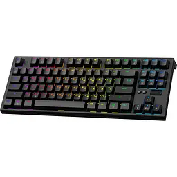 Клавіатура GamePro MK180B Hot-Swap Red Swich RGB USB Black [MK180B] [121466] - мініатюра 2