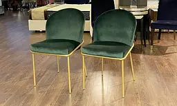 Стілець Welovemebel Мілтон 500x560x825 мм зелений із золотим - мініатюра 4