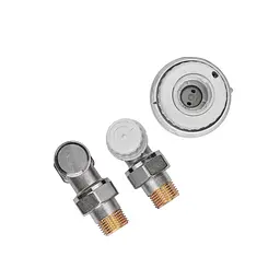 Комплект для підключення радіатора Koer SET-23 - 1/2" кутовий з термоголовкою, клікове кріплення KR5284 - мініатюра 4