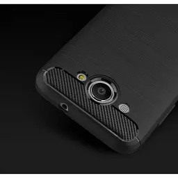 Чохол до мобільного телефона для Huawei Y3 2017 Carbon Fiber (Black) Laudtec (LT-HY32017B) - мініатюра 6