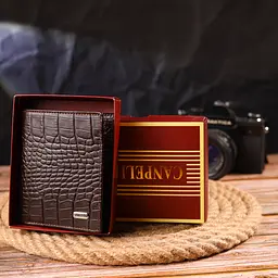 Чоловічий шкіряний портмоне Canpellini 10х11,5х1 см acs0025046 - мініатюра 8