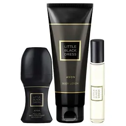 Парфумно косметичний набір Avon Little Black Dress (edt/10ml+b/lot/125ml+deo/50ml) - мініатюра 1