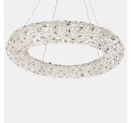 Кругла хромована кришталева LED люстра Artlight 567-600CH діаметром 58 см та потужністю 59W - мініатюра 4