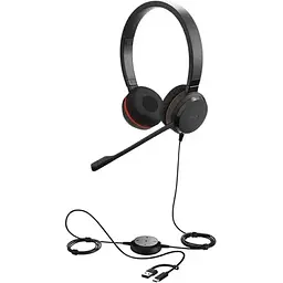 Навушники Jabra Evolve 30 II MS USB Type-C/Type-A Stereo Black (5399-823-369)