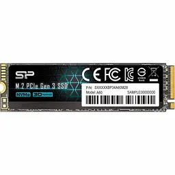 Накопичувач SSD Silicon Power m.2 NVMe 256Gb P34A60 PCIe 3.0 240 250 (SP256GBP34A60M28)