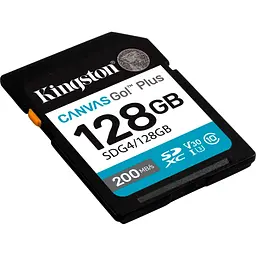 Карта пам'яті Kingston SD 128GB C10 UHS-I U3 V30 R200MB/s - мініатюра 2