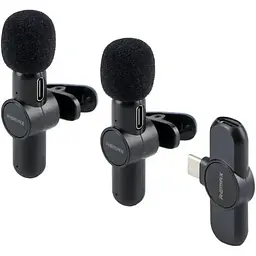 Мікрофон Remax петличний бездротовий подвійний K10 Ryusic Series One-to-Two Type-C