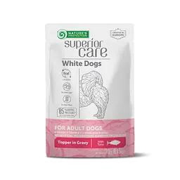 NATURE'S PROTECTION White Dogs Adult with Tuna, вологий корм з тунцем для білошерстих собак усіх порід, 70г