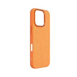 Карбоновый чехол для Apple iPhone 16 Pro, LikeCarbon2 MagCase, оранжевый, тонкий защитный чехол-панель из поликарбоната с магнитами N52, MagSafe, противоударный, совместим с беспроводной зарядкой, приподнятые края для защиты камеры - мініатюра 3