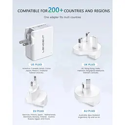 Зарядний пристрій Lencent Multiple USB, [22W/4.4A] 4-портовий - мініатюра 6