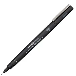 Ручка лайнер Uni Pin Fine Line Чорна 0.1 мм (PIN01-200.Black)