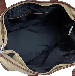 Дорожня сумка, саквояж 40L Weekender бежева 47х38х24 см LS sum0028891 - мініатюра 7