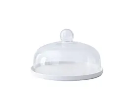 Тортівниця кругла з кришкою Crystal 9 14539 12.5х28 см