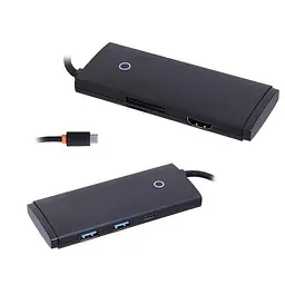 Док-станція мульти - хаб-адаптер Baseus Lite Series 6-Port Usb-C WKQX050101 - мініатюра 3