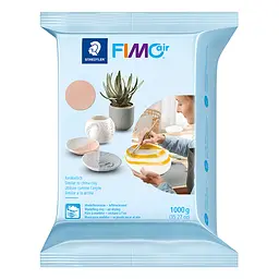 Пластика самозастигаюча блідо-рожева 1 кг Fimo Air - мініатюра 1