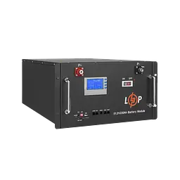 Акумулятор LP LiFePO4 48V (51,2V) - 230 Ah (11776Wh) (Smart BMS 200A) с LCD RM - мініатюра 3