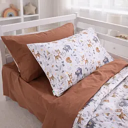 Комплект постільної білизни Бязь Mirson Wild Friends 143х210см (2200012565148) - мініатюра 6