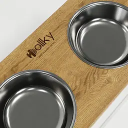 Hollky Base XL40 — миски на підставці для великих собак (2 × 1,8 л, висота 40 см) - мініатюра 9