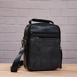 Чоловічий шкіряний месенджер Vintage 20х25,5х5,5 см sum0015058 - мініатюра 8
