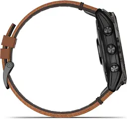 Смарт-годинник Garmin Epix Pro [Gen 2] Sapphire Edition 51mm Carbon Grey DLC Titanium with Chestnut Leather Band [010-02804-30/31] [86528] - мініатюра 7