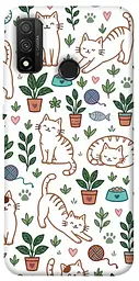 TPU чохол Demsky Cats pattern для Huawei P Smart (2020)