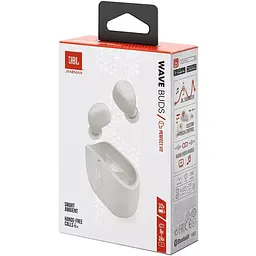 Бездротові навушники JBL Wave Buds (JBLWBUDSWHT) білі - мініатюра 4