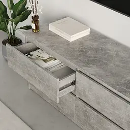 Тумба під телевізор MebelStar Нео 4Ш 120x43x53 см Бетон (MBS-1270) - мініатюра 3