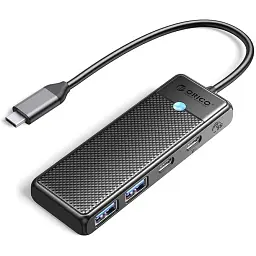 USB-хаб Orico PAPW2AC-C3-015-BK-EP USB Type-C 4-в-1 (CA914210)