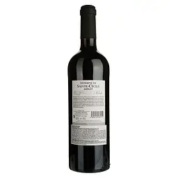 Вино Domaine de Sainte-Cecile Merlot Pays D'Oc червоне сухе 0.75 л - мініатюра 2