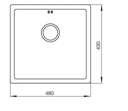 Мийка MIXXUS MX4843-220x1.0-SATIN (MX0556) - мініатюра 2