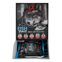 Напіввологі ласощі для собак Alpha Spirit Snacks Fish, кубики з риби, 50 г - мініатюра 3