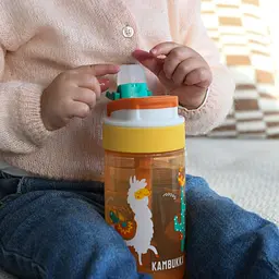 Пляшка для води тританова Kambukka Lagoon kids Mexican Parade 400 мл жовта (11-04057) - мініатюра 6
