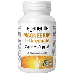 Дієтична добавка Natural Factors Magnesium L-Threonate 667 мг 90 вегетаріанських капсул