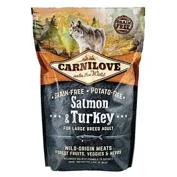 Сухий корм Carnilove Salmon & Turkey для дорослих собак великих порід, лосось та індичка, 1,5 кг - мініатюра 3