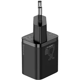 Зарядний пристрій Baseus Super Si Quick Charger 1C 25W EU black (CCSP020101) - мініатюра 2