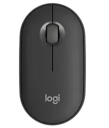 Миша бездротова Logitech Pebble Mouse 2 M350s, Tonal Graphite, Bluetooth / USB Logi Bolt, 400-4000 dpi, 3 кнопки, 1xAA, *Logi Bolt у комплекті не йде (910-007015)