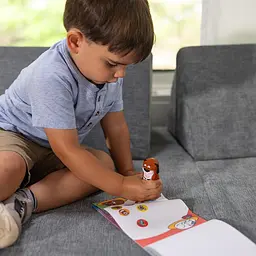 Набір з блокнотом та штампом з наліпками Melissa & Doug Sticker WOW Цуценя (SM93205/6074891) - мініатюра 7