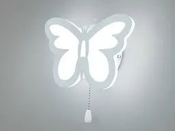 Світильник настінний LED Diasha 8067/1WH Метелик 20W, білий, 1100 лм, акрил, сучасний стиль - мініатюра 3